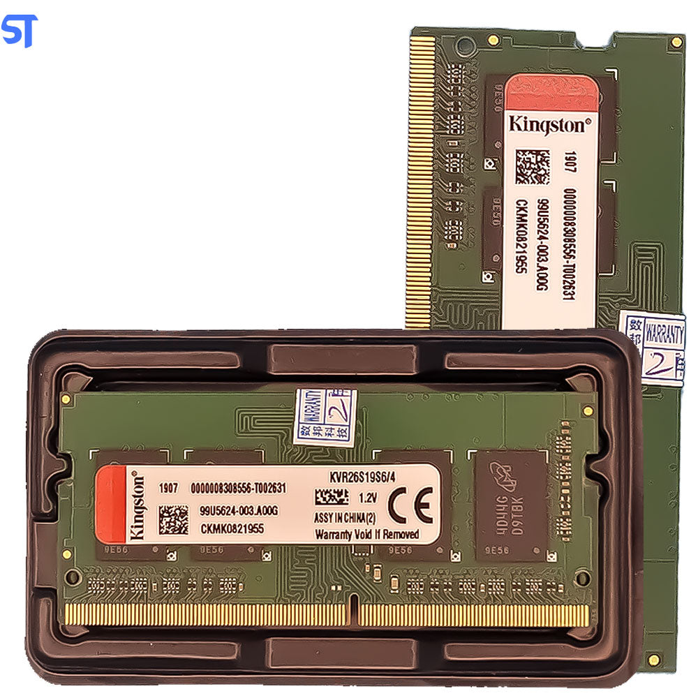 Memoria Ram Notebook 4Gb Ddr4 2666MHz KVR26S19S6/4 Kingston